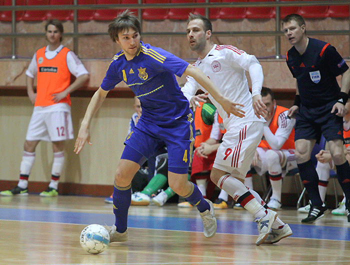 Futzal üzrə AÇ-nin əsas seçmə mərhələsi: Ukrayna - Danimarka (fotoreportaj)