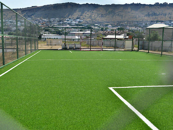 The pitch with artificial turf in Sabail district (photos)