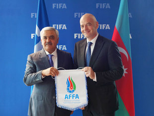 FIFA və AFFA rəhbərliyi görüşüb (fotolar)