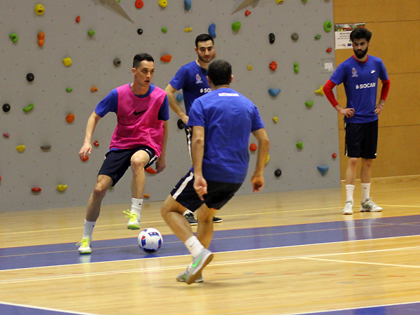 Futsal team’s training in Latvia (photos)