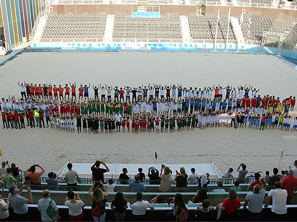 Çimərlik futbolu üzrə Azərbaycan birinciliyi keçirilib (fotoreportaj)