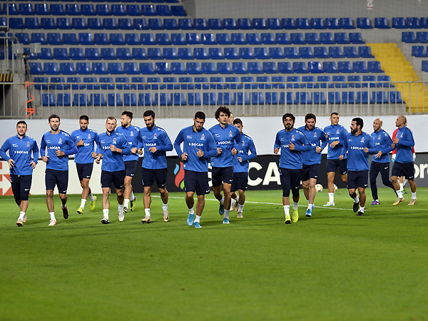 An open for media training session of Azerbaijan National team (photos)