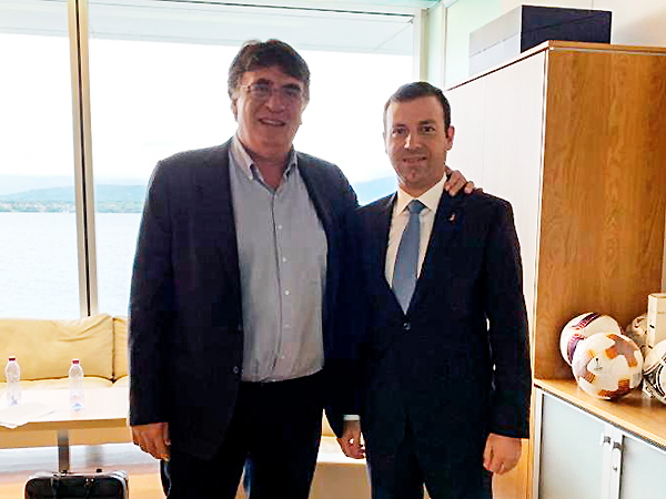 Elkhan Mammadov met with UEFA General Secretary 