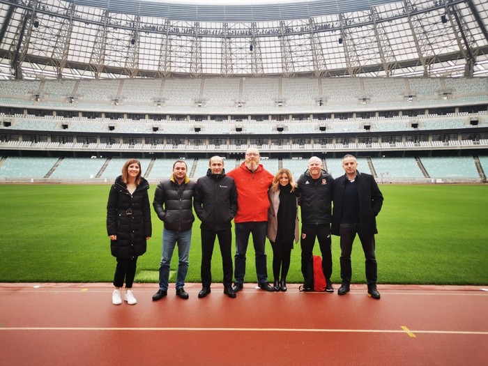 Representatives of the Welsh national team visited Baku