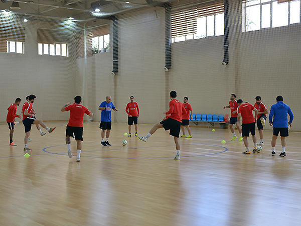 Open futsal training for the press (photos)