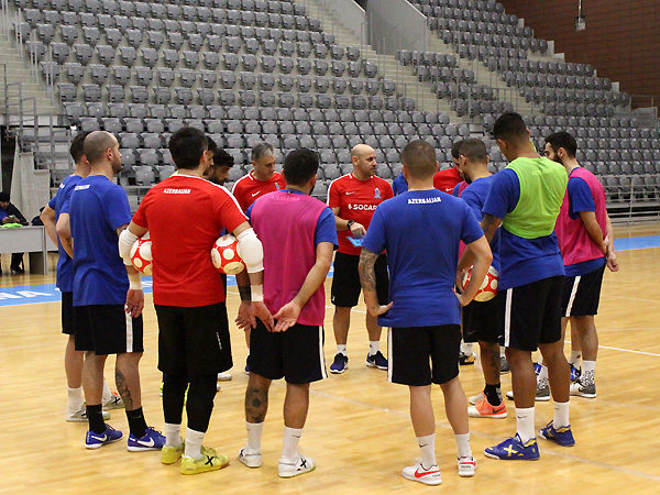 Training session of the Azerbaijan Futsal Team. Croatia (photos)