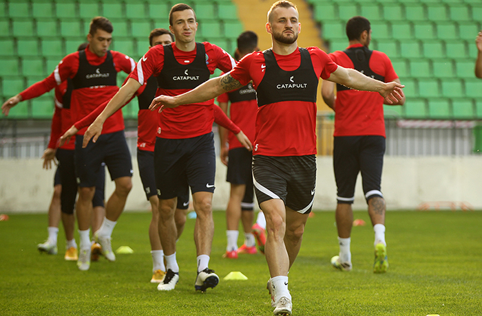 Open training of the national team for the press, Chisinau (photos)