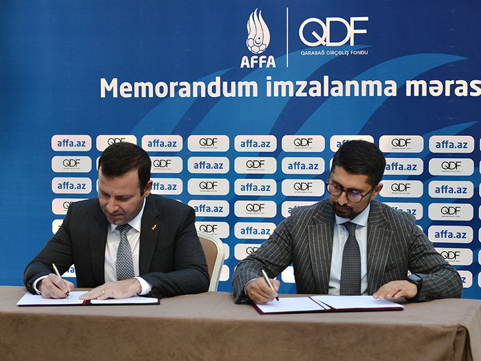 Memorandum signed between AFFA and Karabakh Revival Foundation (photos)