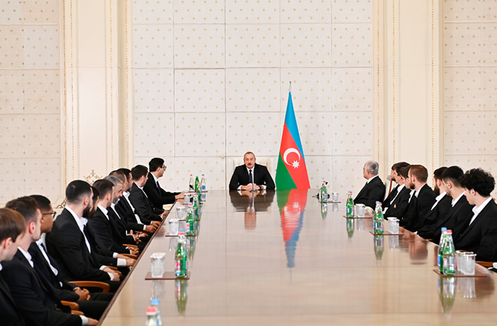 President Ilham Aliyev received members of "Qarabag" football club 