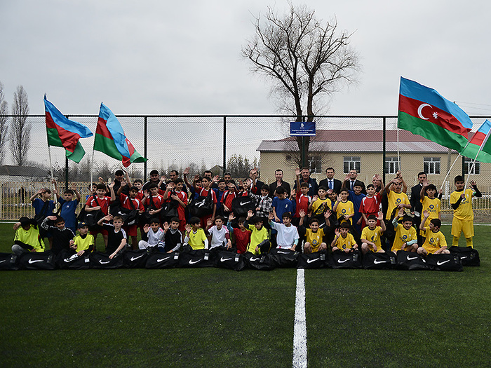 Artificial turf field put into operation in Ismayilli (photos)