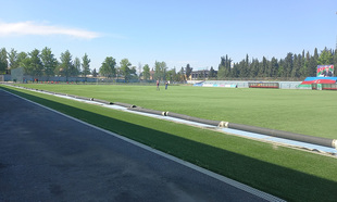 Tovuz şəhər stadionunda süni ot örtüyü yenilənəcək (fotolar)
