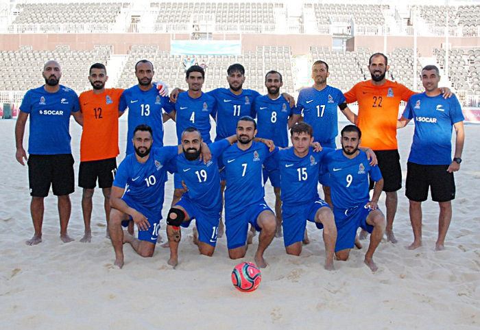 Squad of the Beach Soccer team for the qualifying round