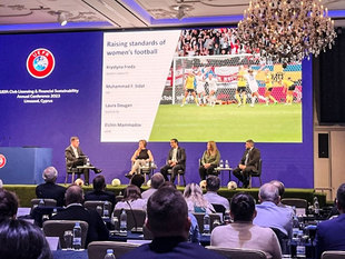 The employees of AFFA attended the UEFA conference
