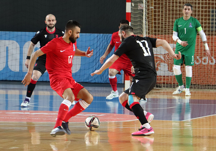 Azerbaijan Futsal team played against Georgia (photos)}