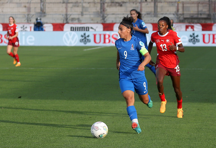 İsveçrə (Qadınlar) - Azərbaycan (Qadınlar) (fotoreportaj)