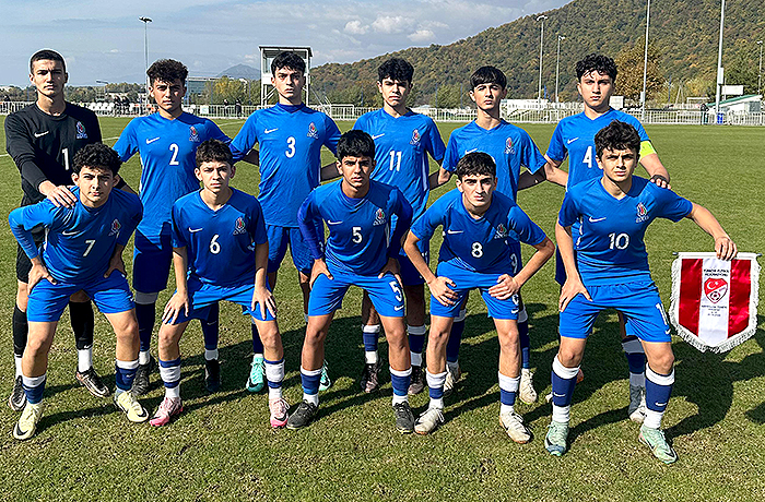 Azerbaijan Under-15 team drew against Turkey
