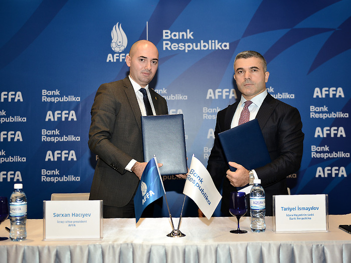 A sponsorship agreement was signed between AFFA “Bank Respublika” (photos)