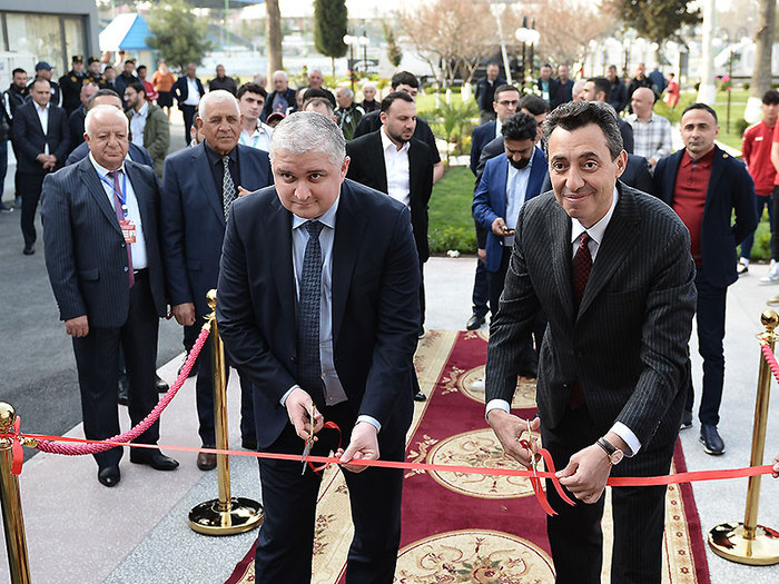 Tovuz şəhər stadionunda əsas korpus binasının açılışı oldu (fotoreportaj)