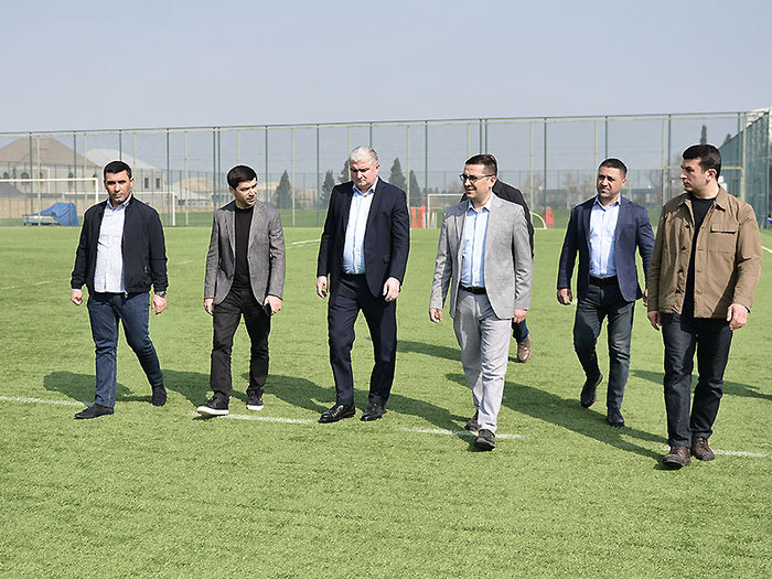 Daha iki bölgədə futbol obyektlərinə baxış keçirilib (fotoreportaj)