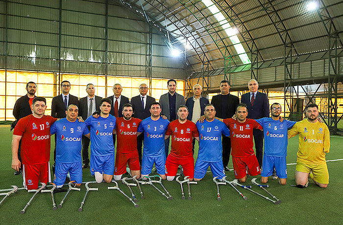 Amputant futbol komandaları arasında oyun keçirilib