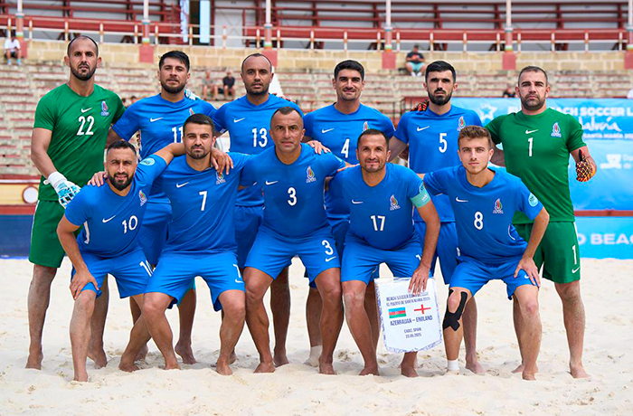 Azerbaijan Beach Soccer team defeated England