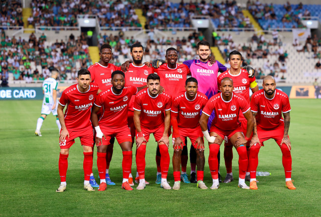Araz-Nakhchivan played the second-leg match against Omonoia
