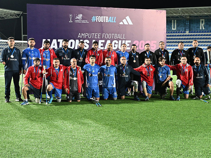Azerbaijan Amputee Football Team finished third in the Nations League