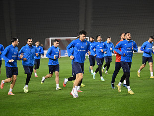 Millinin Fransa ilə oyunöncəsi açıq məşqi (fotoreportaj)