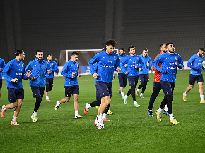 Millinin Fransa ilə oyunöncəsi açıq məşqi (fotoreportaj)