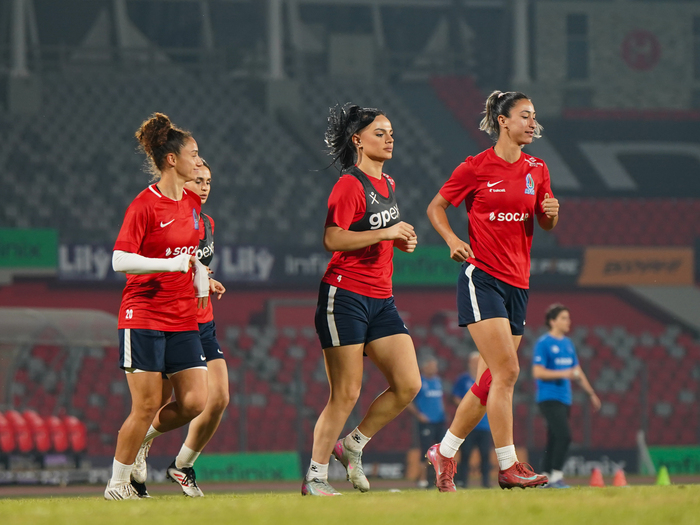 Millinin (Qadınlar) açıq məşqi. Banqladeş (fotoreportaj)