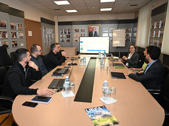 Meeting with UEFA Grassroots Football Mentor at AFFA (photos)