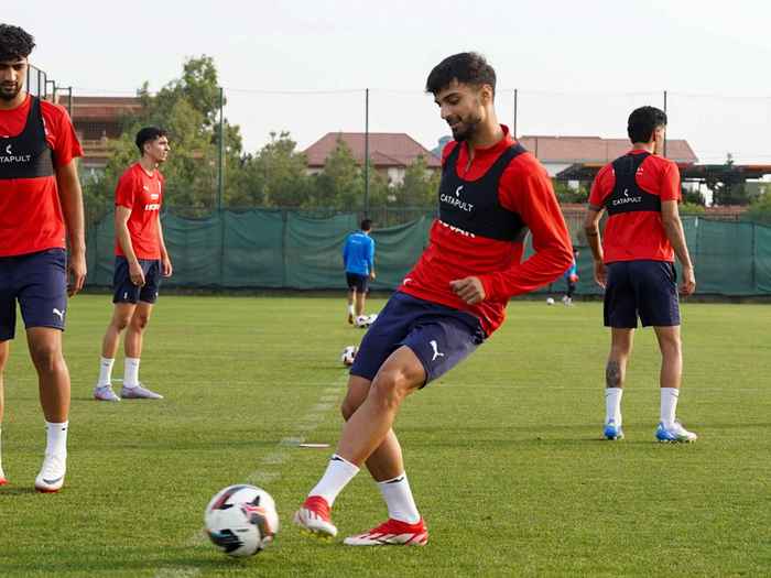 U-21 millinin məşqi (fotoreportaj)