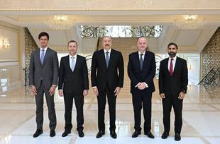 Prezident İlham Əliyev FIFA-nın prezidentini qəbul edib