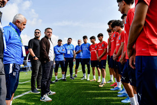 Ayxan Abbasov U-16 millimizə uğurlar arzulayıb